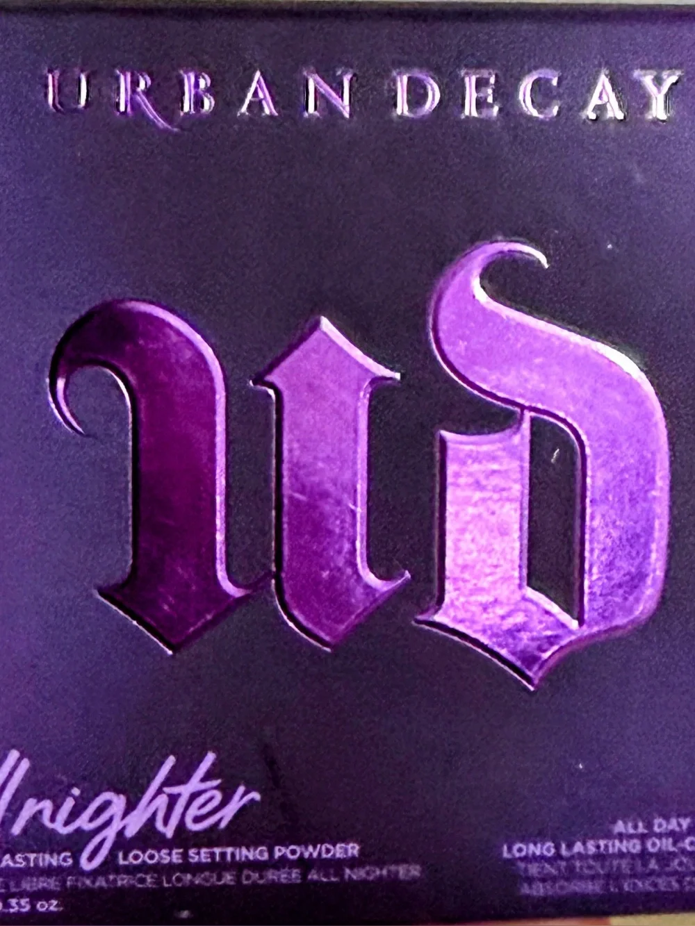 Urban Decay All Nighter Loose Setting Powder - Purple Logo